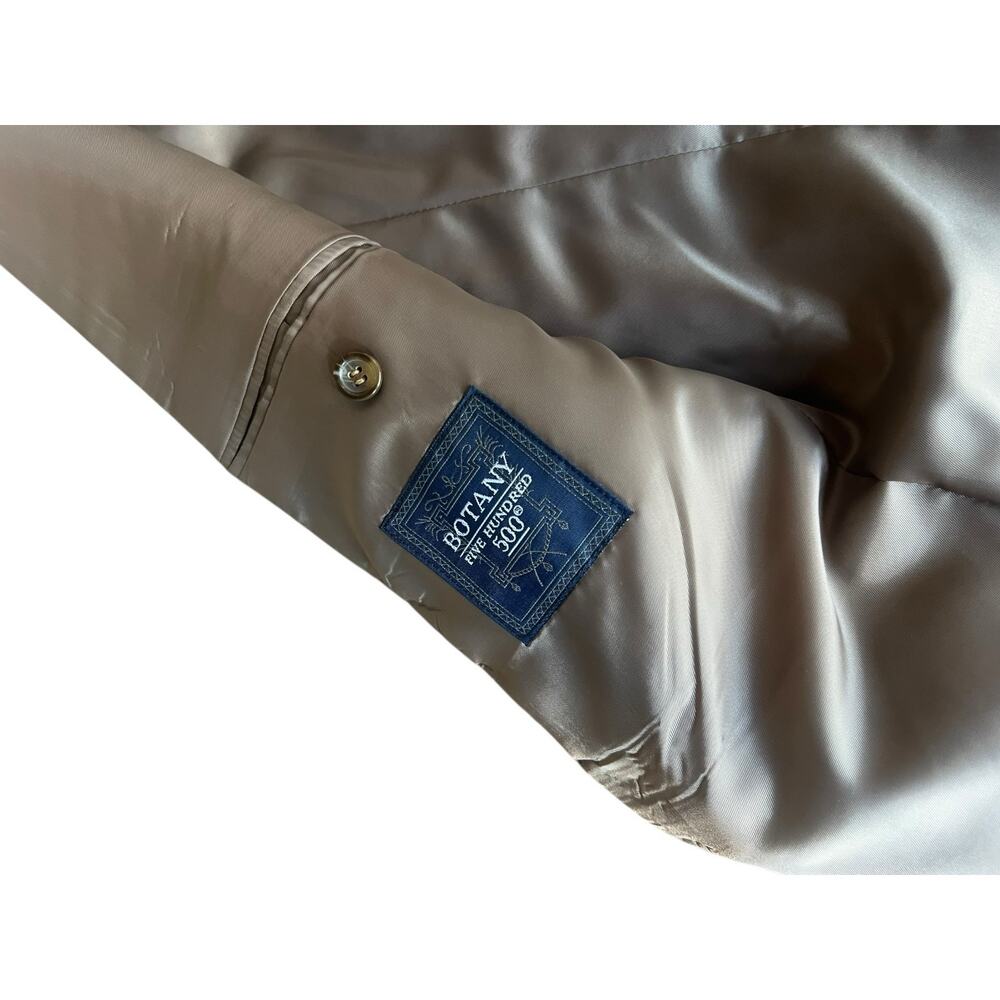 Botany 500 Mens Tan Beige 100% Fine Camel Hair Suit Blazer Jacket Sport Coat 44R - Picture 3 of 12